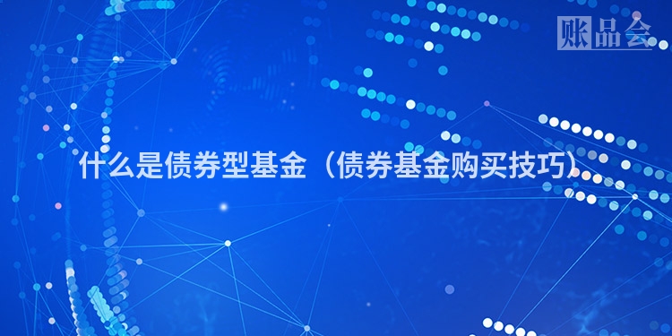 什么是债券型基金（债券基金购买技巧）